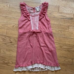 MM Couture dress with lace and ruffles